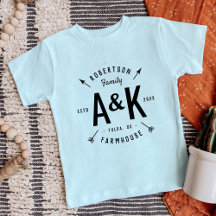 Rustique Arrow Famille Monogramme Ferme