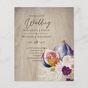 Rustique automne Citrouille Figs Fleurs Mariage