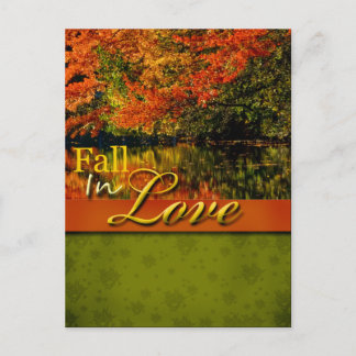 Rustique Automne Rustique En Amour Carte Postale M