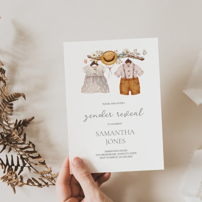 Rustique Boho Genre Reveillez Invitation (Créateur téléchargé)