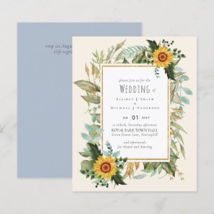 Rustique BOHO Sunflowers Mariage de verdure