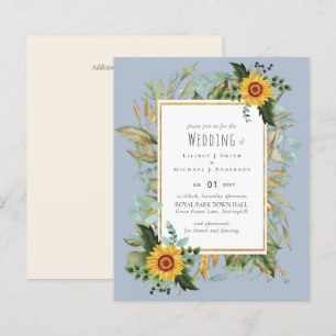 Rustique BOHO Sunflowers Mariage de verdure