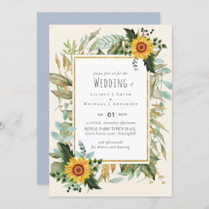 Rustique BOHO Sunflowers Mariage de verdure