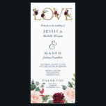 Rustique Breezy Bourgogne Programme Mariage de aut<br><div class="desc">Tout le monde aimera lire les détails de votre mariage avec ce programme de mariage magnifique. Visitez notre site web pour plus de design et d'inspiration : www.creativeuniondesign.com</div>