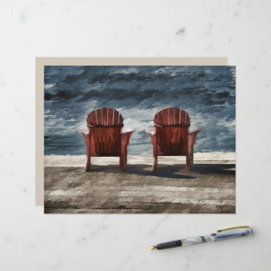 Rustique Brown Adirondack Chaises de plage Art