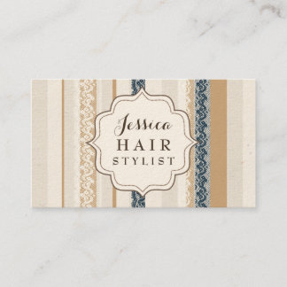 Rustique Cartes de visite de la liste des cheveux