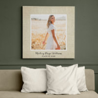 Rustique Chic Photo de Diplômé Toile de Jute Gradu