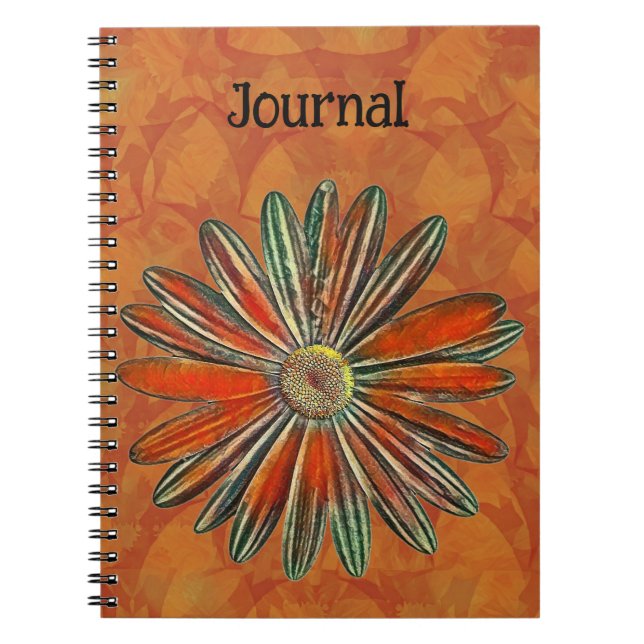 Rustique coloré Daisy Flower Art Journal (Devant)