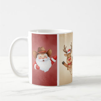 Rustique Cowboy, Reindeer et Horse Mug