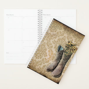 rustique damassé western country cowboy boot