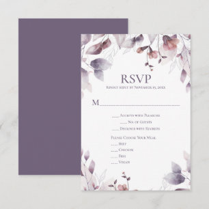 Rustique Dusty violet mauve rose floral RSVP