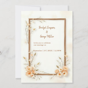 Rustique Earthy Floral Harmony Mariage