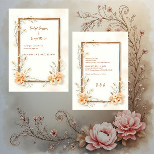 Rustique Earthy Floral Harmony Mariage
