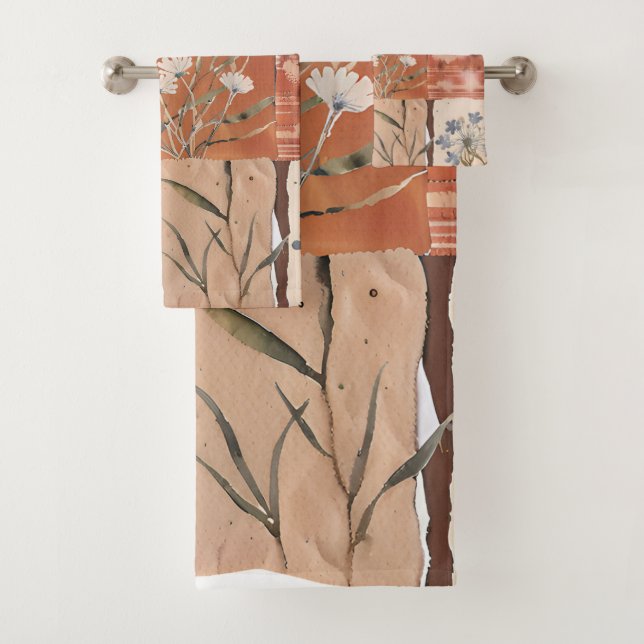 Rustique Fleur sauvage en terre cuite Boho Vintage (En situation)