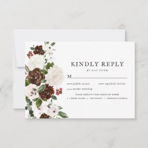 Rustique Floral   Boho Verdure RSVP avec Repas