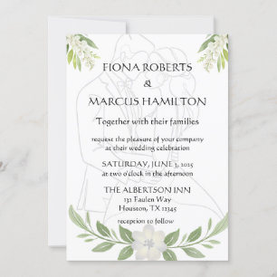 Rustique Floral & Minimaliste Élégant Invitation d
