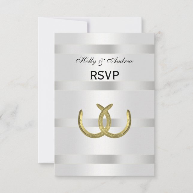 Rustique Golden Horseshoe Argent Wht RSVP (Devant)
