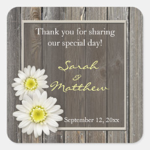 Rustique Grange Bois Mariage Favoriser Stickers