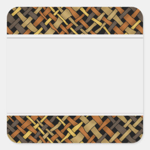 Rustique Graphisme Tissé Burlap Étiquettes propres