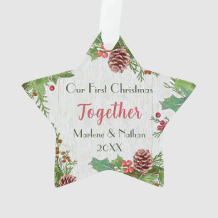 Rustique Holly Pine Ensemble photo personnalisée r