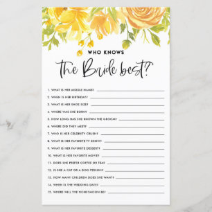 Rustique Jaune Floral Whi connaît la mariée meille