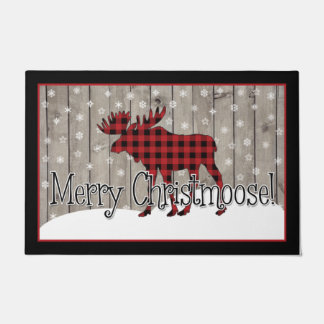 Rustique Joyeux Christmoose ! Paillasson