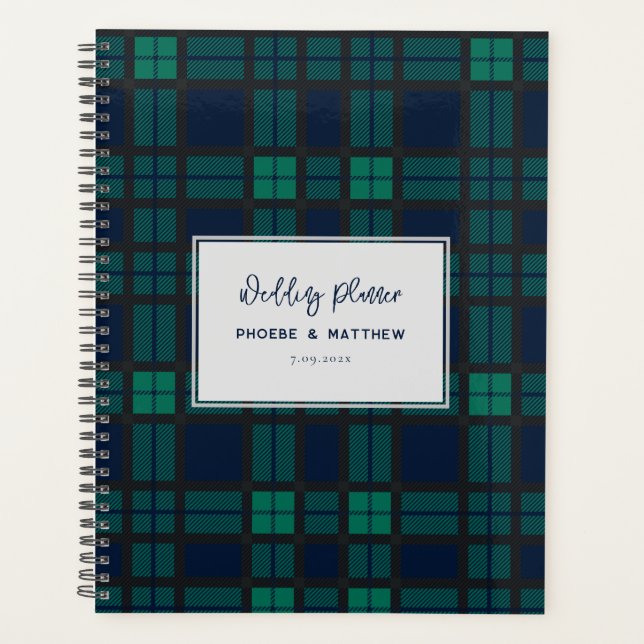 Rustique Mariage Écriture Blackwatch Tartan (Devant)