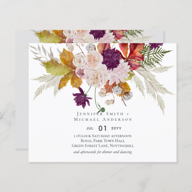 Rustique Maroon Ginger Mariage Blush (Devant / Derrière)