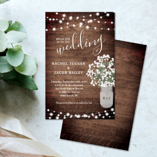 Rustique Mason Jar String Lumières Budget Mariage