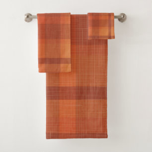 Rustique Orange Automne Plaid Tartan