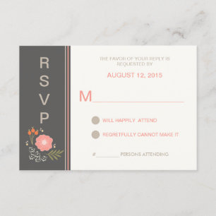 Rustique Pays Floral RSVP