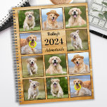Rustique Personnalisé Animaux de compagnie Chien C<br><div class="desc">Planificateur de calendrier personnalisé photo collage pour votre meilleur ami. Gardez tous vos rendez-vous chiens, que ce soit des visites vétérinaires, des dates de jeu de chiots, le toilettage de chiens ou l'entraînement organisé, chaque animal mérite un plan photo personnalisé ! Notre planificateur photo chien a 11 photos à personnaliser,...</div>