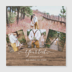 Rustique PHOTO COLLAGE Cadeau Texte personnalisé U
