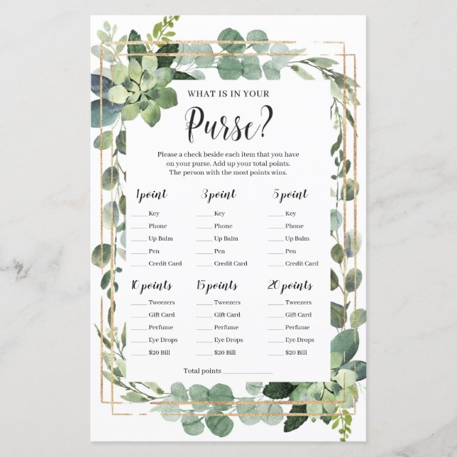 Rustique succulent ce qui est dans votre sac à mai (Devant)