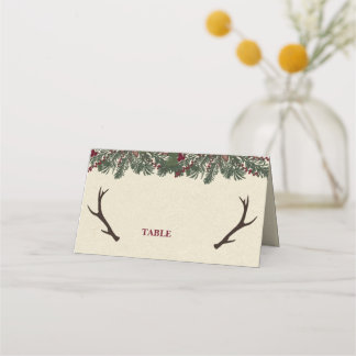 Rustique Vacances Pine Mariage Cartes de Place