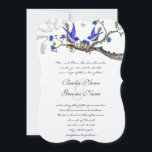 Rustique Vintage Royal Blue Wedding Invitations<br><div class="desc">Chance romantique en amour Vintage Bluebirds Royal Blue Cerry Blossom RSVP Mariages Vintage Gris Oiseau Royal Bleu Fleurs Mariages et occasions spéciales Oiseaux Vintages Invitations de mariage Grand Millenium "Cottage Chic" Chinoiserie</div>