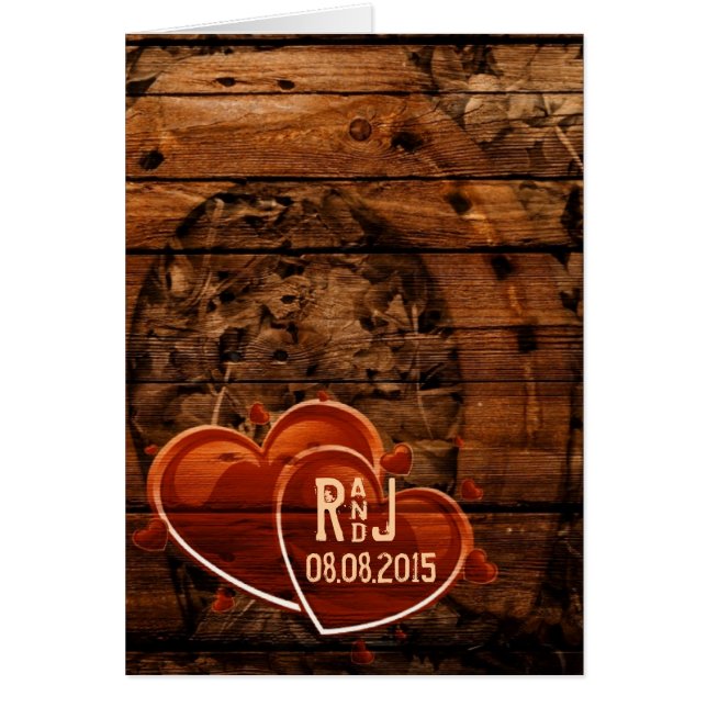 Rustique Western Grange Mariage en fer à cheval (Devant)