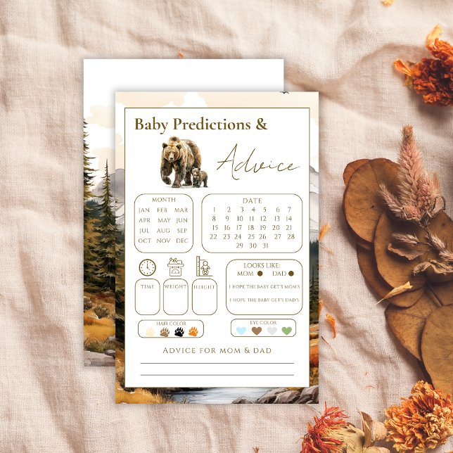 Rustique Woodland Baby Prédictions et conseils dou (Créateur téléchargé)