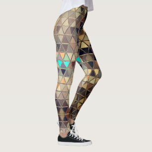 Rusty Jester Robot triangle motif Leggings