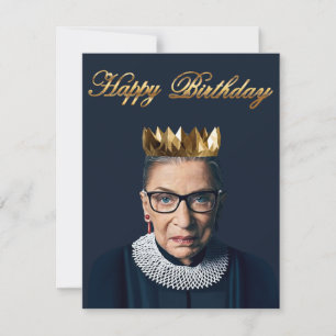 Ruth Bader Ginsburg avec couronne d'or