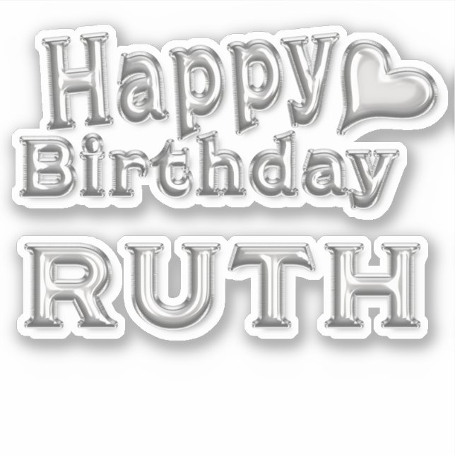 Ruth Joyeux Anniversaire autocollant Sticker (Devant)