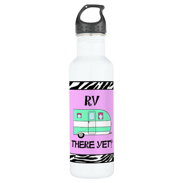 "RV Là-Bas ?" Bouteille d'eau du camping (Devant)