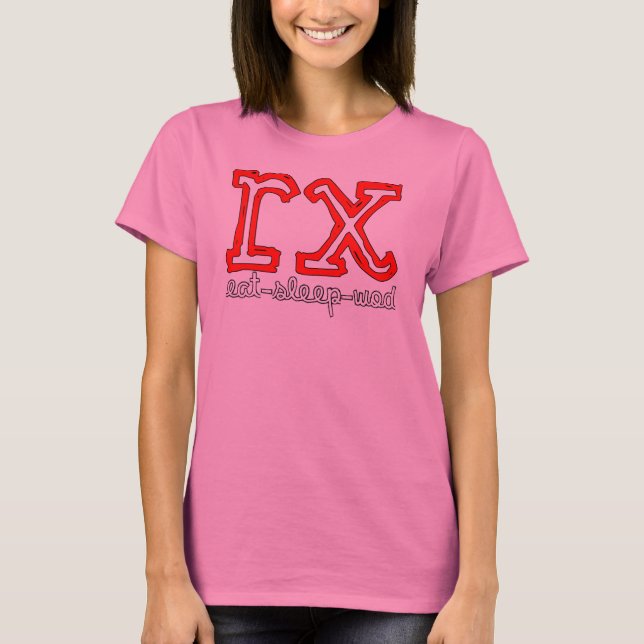 RX - Mange Sleep WOD Ladies Burnout T-shirt (Devant)