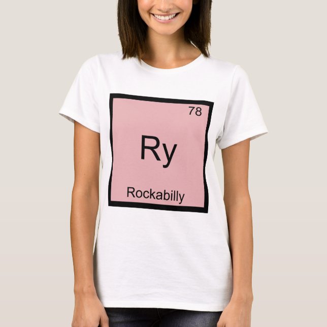 Ry - Rockabilly T-shirt drôle symbole d'élément de (Devant)
