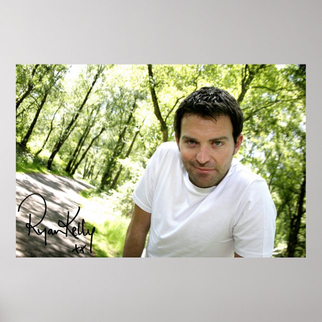 Ryan Kelly Musique - Poster "Signé" - Arbres verts (Devant)