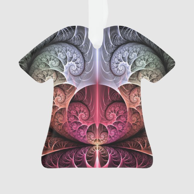 Rythme cardiaque, art fractal de fantaisie surréal (devant)