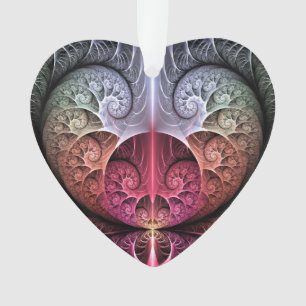 Rythme cardiaque, art fractal de fantaisie surréal