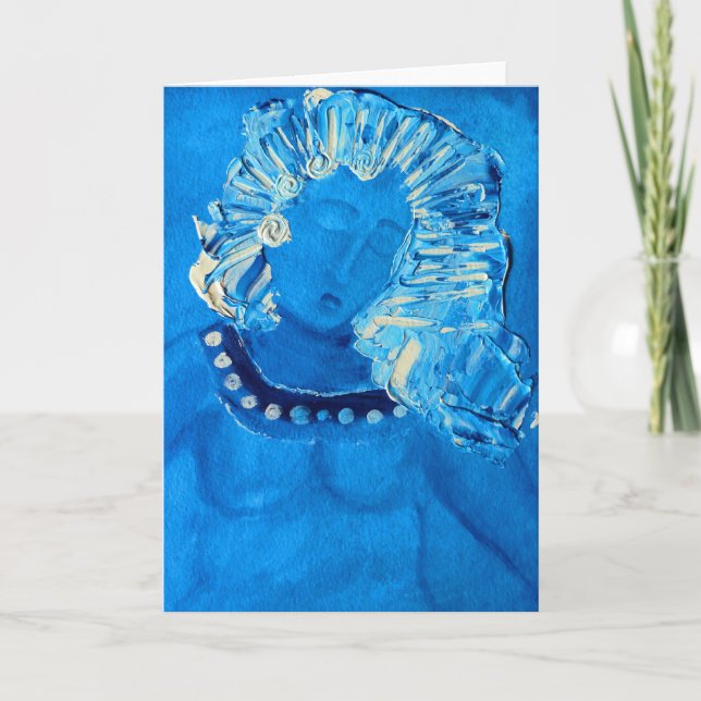 rythme de la carte de voeux bleue (Devant)