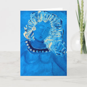 rythme de la carte de voeux bleue