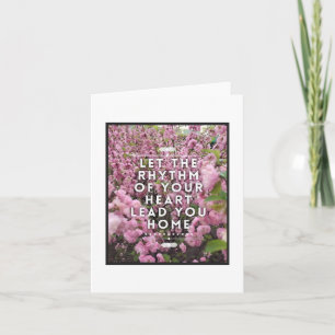 Rythme de votre carte de note cardiaque - Blanc à 